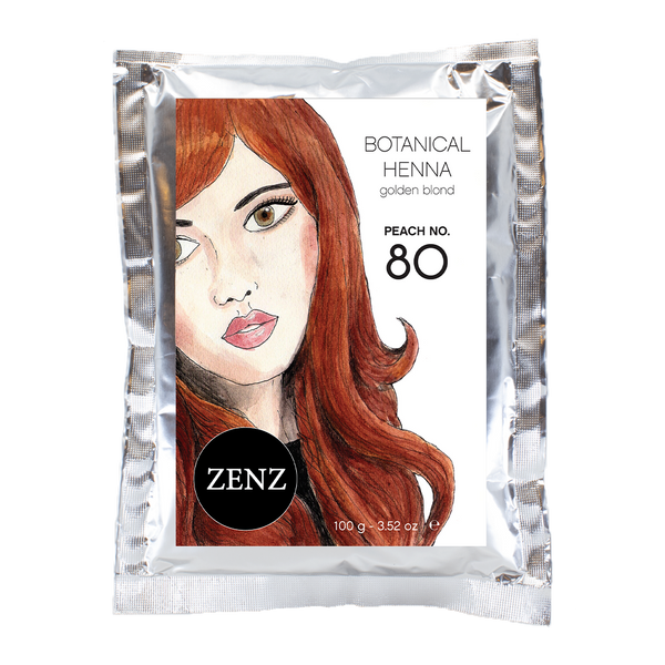 Botanical Henna Hair Colour Peach no. 80 is een natuurlijke henna haarverf voor alle haartypes. Vooral geschikt voor het creëren van een goudblond resultaat bij blond haar, ook bij grijs haar.