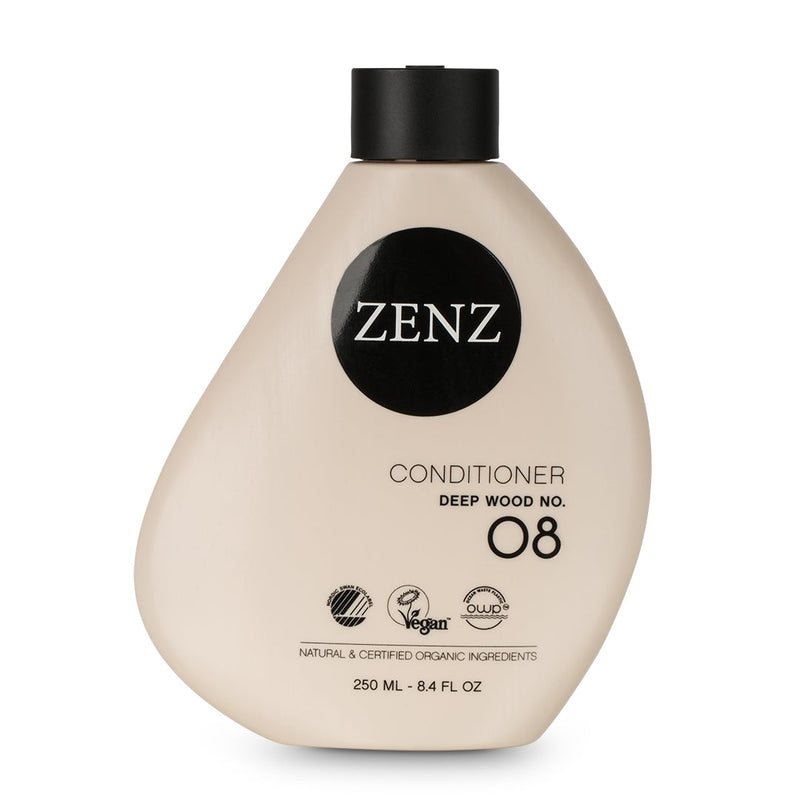 Silicone-free, vegan and organic Condition Deep Wood nr. 08 verrijkt het haar en is de  perfecte conditioner voor krullen