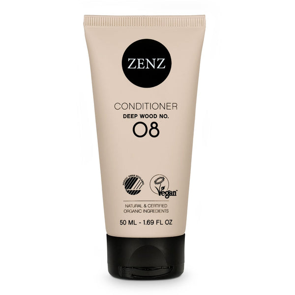 Silicone-free, vegan and organic Condition Deep Wood no. 08 verrijkt het haar en perfecte conditioner voor krullen, reisformaat