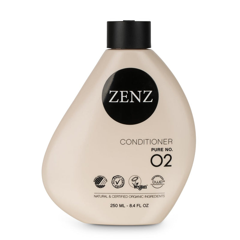 Conditioner Pure nr. 02, nordic swan ecolabel, allergie gecertificeerd, vegan, oceaanafval plastic, natuurlijke &amp; gecertificeerde biologische ingrediënten, 250 ml, 8.4 fl oz